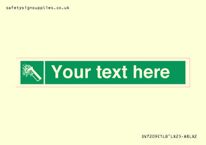 Custom sign safe condition emergency hammer